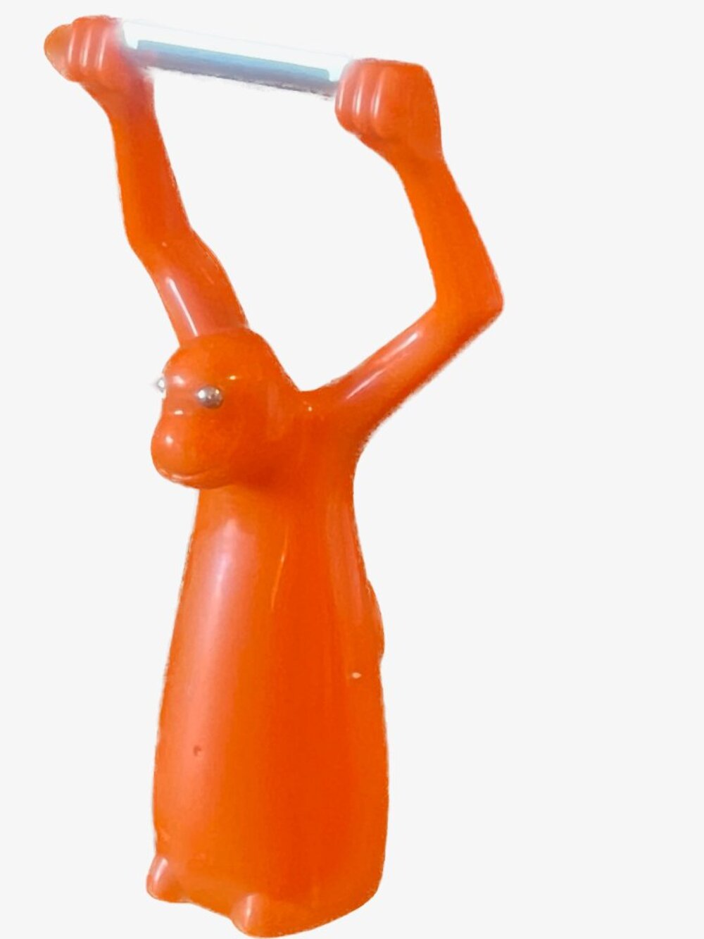 Boston Warehouse "Animal House" Monkey Vegetable Peeler - Vibrant Orange